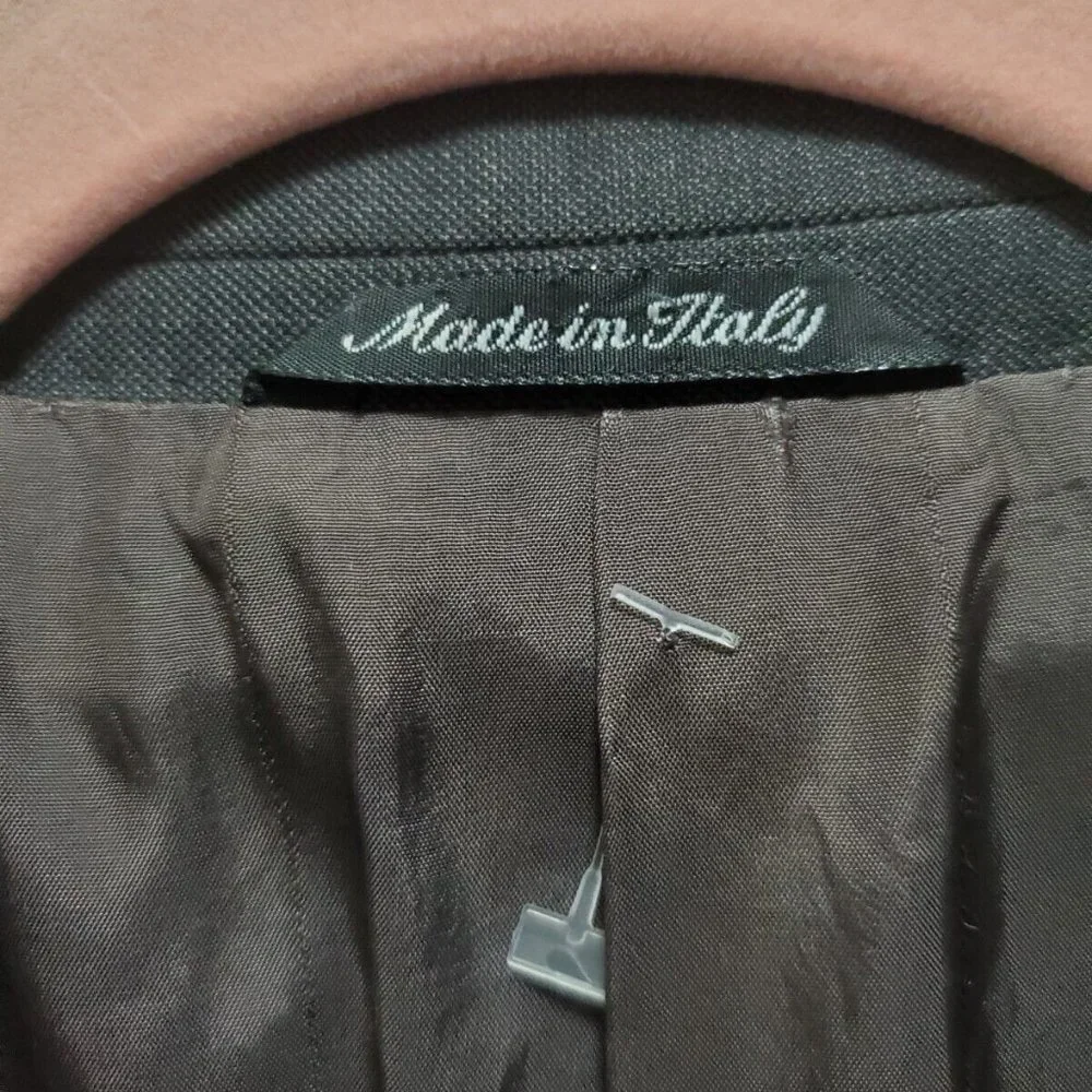 Sartoriale Marzotto Blazer Sport Coat Jacket Men Italy 44L Dark Gray wool - Picture 3 of 12
